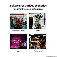 Thermaster Single Glass Door Black Colourbond Upright Drink Fridge - LG-540BP