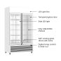 Thermaster Two Glass Door Colourbond Upright Drink Fridge LG-730P