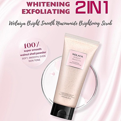 Applying body scrub to arms – gentle exfoliation for brighter skin