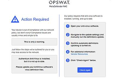 MetaDefender NAC MetaDefender NAC
