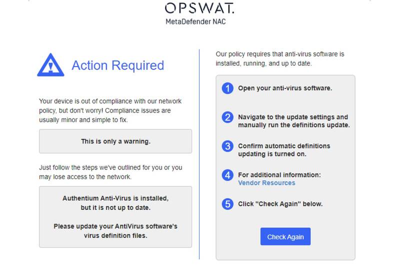 MetaDefender NAC MetaDefender NAC