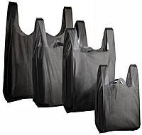 Non Woven Bag Black 50 bags/unit