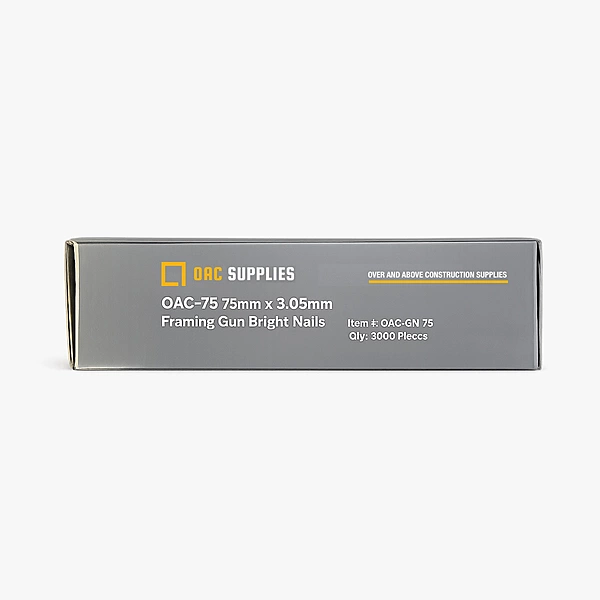 OAC-75 75mm x 3.05mm Framing Gun Bright Nails (3000 pcs)
