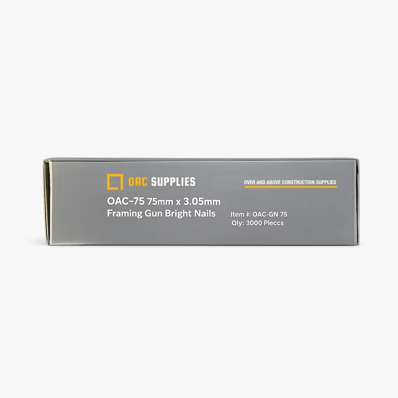 OAC-75 75mm x 3.05mm Framing Gun Bright Nails (3000 pcs)
