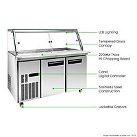 Thermaster Cold Salad & Noodle Bar 4x1/1 GN Pans PG150FA-XG