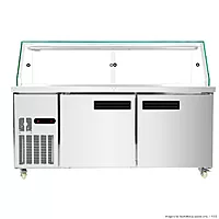 Thermaster Cold Salad & Noodle Bar 5x1/1 GN Pans - PG180FA-XG