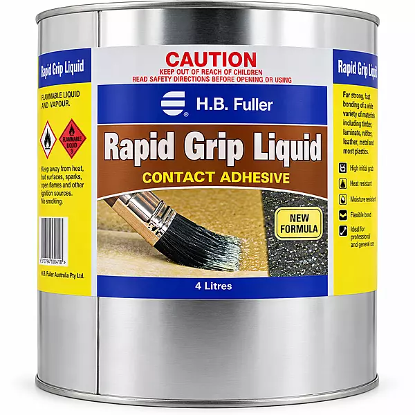 HB Fuller Rapid Grip Adhesive Liquid 4L