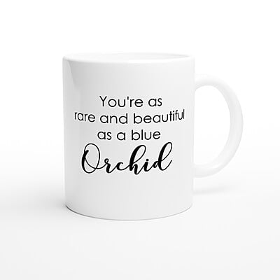 Beautiful Blue Orchid Coffee Mug