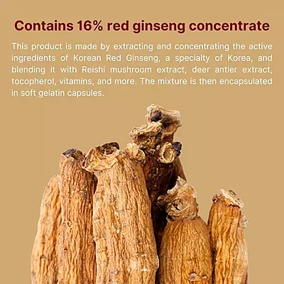 remium Korean Red Ginseng Softgel Capsules for Daily Wellness