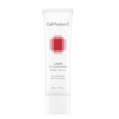 CELL FUSION C Laser UV Sunscreen bottle with SPF protection
