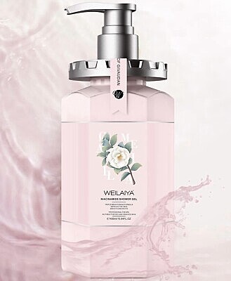 Weilaiya shower gel with camellia flowers – natural skincare ingredients
