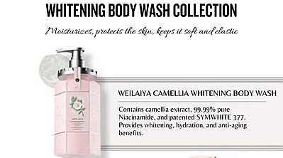 WEILAIYA NIACINAMIDE SHOWER GEL - CAMELLIA COLLECTION