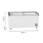 Thermaster Heavy Duty Supermarket Glass Sliding Lid Freezers 561L - SD-576K