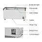 Thermaster Heavy Duty Supermarket Glass Sliding Lid Freezers 561L - SD-576K