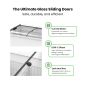 Thermaster Heavy Duty Supermarket Glass Sliding Lid Freezers 561L - SD-576K