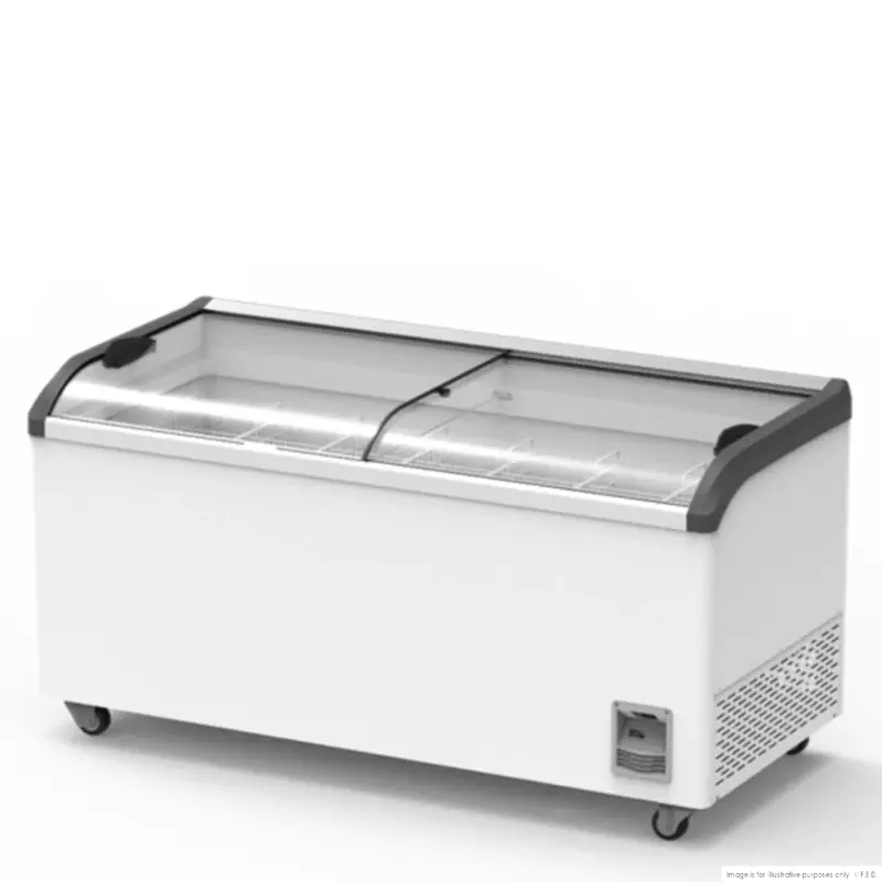 Thermaster Heavy Duty Supermarket Glass Sliding Lid Freezers 386L - SD-406K