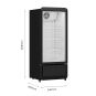 Thermaster Upright Glass Door Beverage Fridge - SDC-178B 