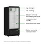 Thermaster Upright Glass Door Beverage Fridge - SDC-178B 