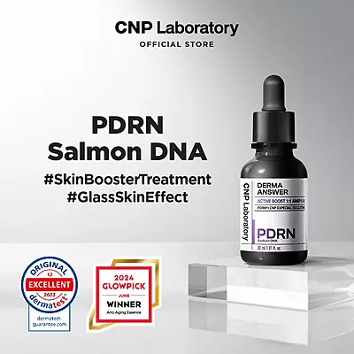 CNP Laboratory Derma+ Answer Active Boost Ampule 30ml and 15ml bottles