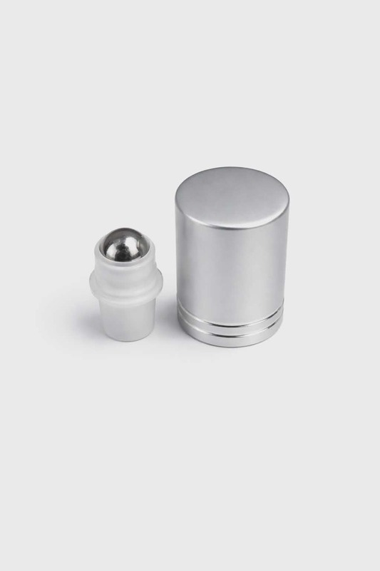 Silver Cap and Steel Roller for 10ml Petra Bottle
