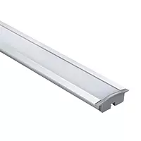Slim LED Profile Foggy Silver with Lip
