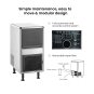 Blizzard Underbench Bullet Ice Maker 25Kg - SN-25C