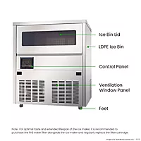 Blizzard Under Bench Ice Maker Air Cooled - SN-81B