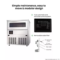 Blizzard Under Bench Ice Maker Air Cooled - SN-81B