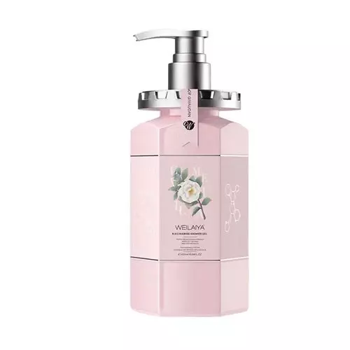 WEILAIYA Niacinamide Shower Gel – Camellia Collection bottle