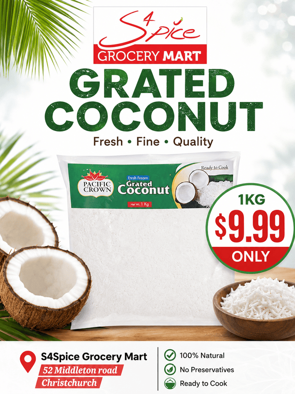 Pacific Crown Grated Coconut 1kg