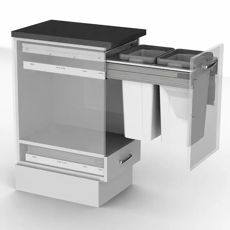 Kitchen Waste Bin -Use with Slim Drawers