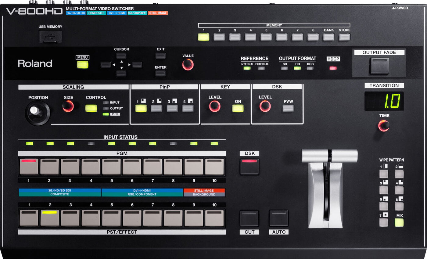 Roland V800HD Multi-format Video Switcher Roland V800HD Multi-format Video Switcher
