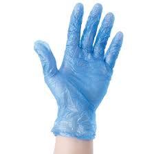 Vinyl P/F Gloves Blue, 100 pcs/box