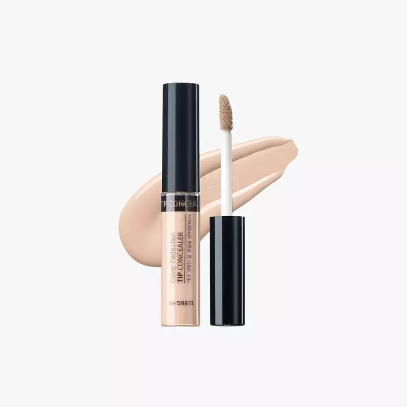 THE SAEM Cover Perfection Tip Concealer with doe-foot applicator